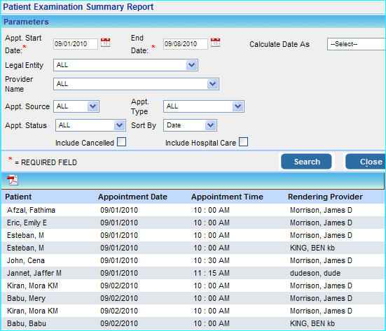 report_patient_examination_summary