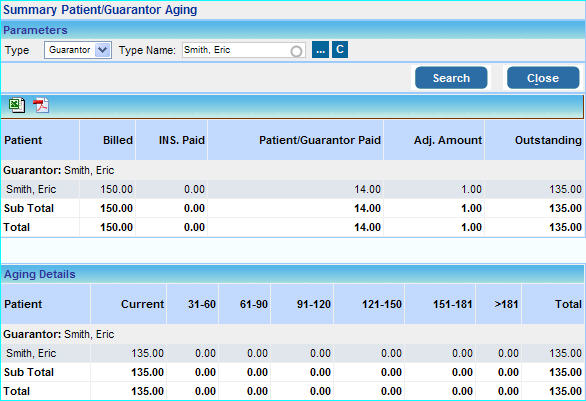 report_summary_pateint_guarantor_aging